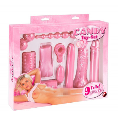 KIT DEL PIACERE 9 PEZZI "CANDY TOY" ROSA